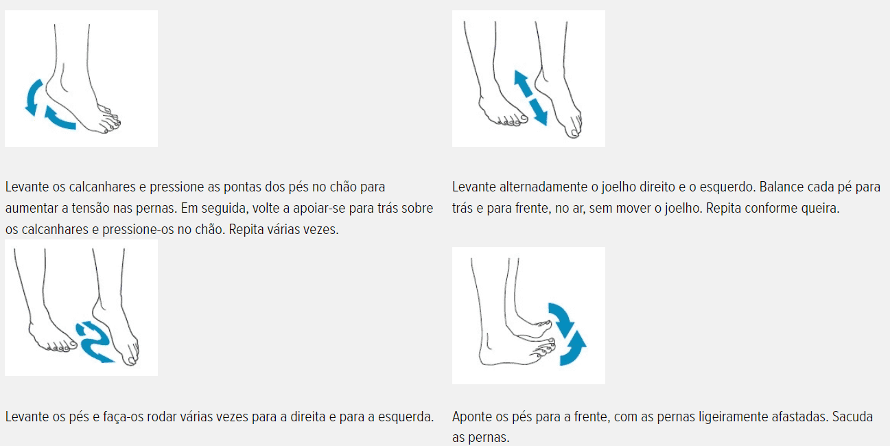 Pode fazer todos estes exercícios sentado/a no seu lugar